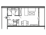 Appartement in Pelzerhaken - Appartement im Ferienpark AM WALDRAND - Grundriss