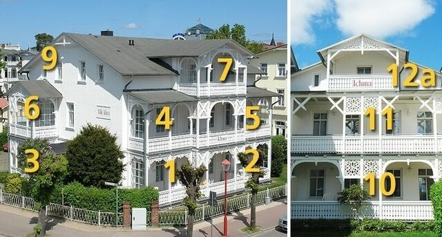 Ferienwohnung in Binz - Villa Iduna / Ferienwohnung No. 6 - 1. OG mit Balkon nach S&uuml;den - Bild 16