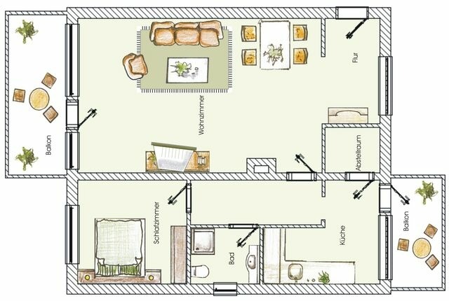 Ferienwohnung in Seebad Heringsdorf - (Brise) Dünenhaus Christa App. 05 - Bild 13