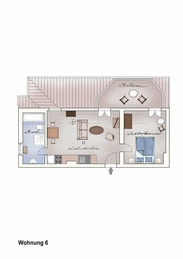 Ferienwohnung in Neuenkirchen (R&uuml;gen) - Ferienwohnung 6 direkt am Wasser im Gut Grubnow R&uuml;gen - Bild 13
