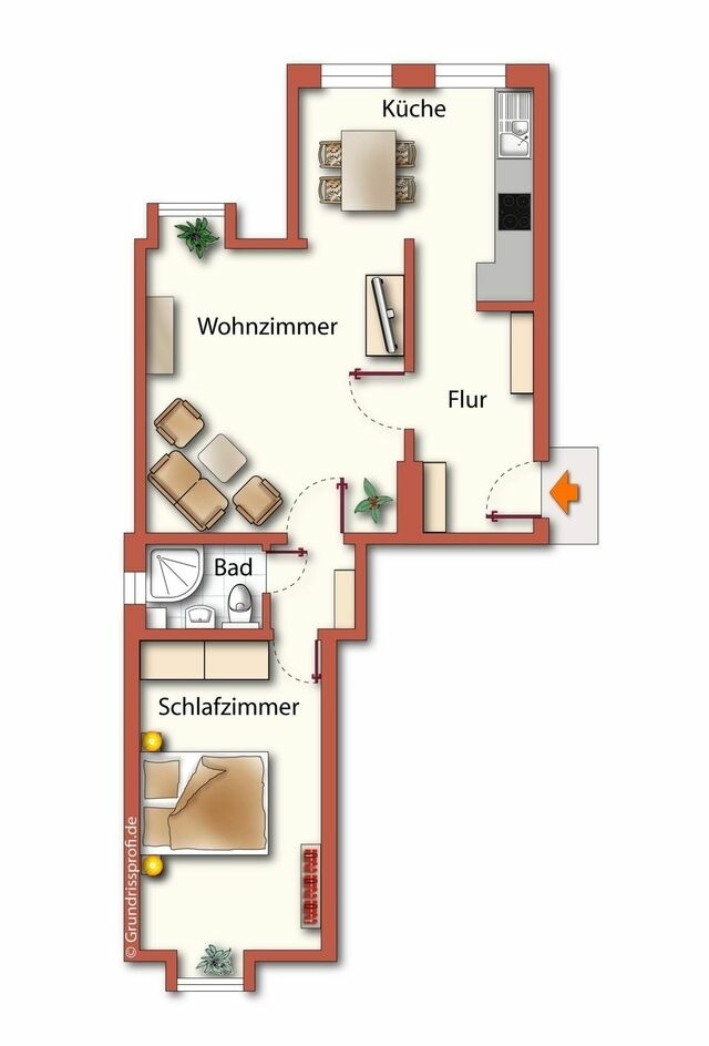 Ferienwohnung in Seebad Heringsdorf - (Brise) Haus Odin App. 09 - Bild 10